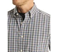 Nautica Men's Classic-Fit Stretch Plaid Button-Down Oxford Shirt