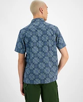 Sun + Stone Men's Gabriel Printed Short-Sleeve Shirt, Created for Macy's