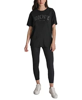 Dkny Sport Women's Varsity Satin Logo T-Shirt