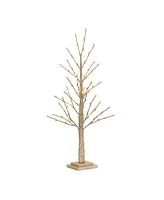 Slickblue Premium Led Lighted Gold Twig Tree for Elegant Home Decor