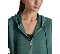 Dkny Women's Tech Ottoman Full-Zip Hoodie