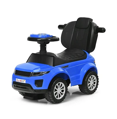 Slickblue 3 1 Ride on Push Car Toddler Stroller Sliding with Music