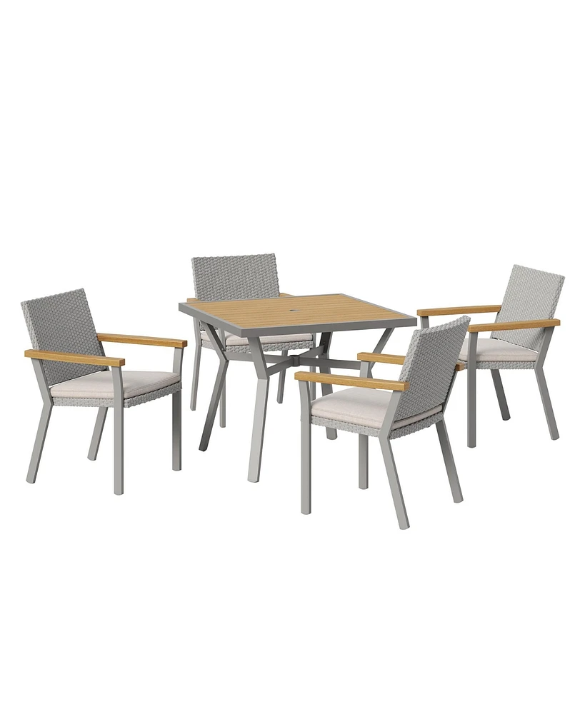 Songmics Home Sencillo 5 Piece Outdoor Dining Set