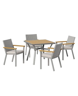 Songmics Home Sencillo 5 Piece Outdoor Dining Set