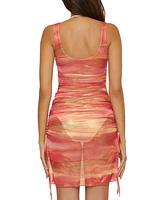 Becca Women's Reversible Stretch-Mesh Cover-Up Dress