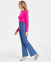 I.n.c. International Concepts Women's High Rise Pull-On Flare Jeans, Created for Macy's