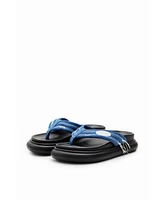 Desigual Women's Denim toe post sandals