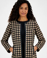 Kasper Women's Checkered Topper Jacket