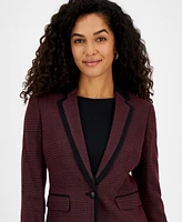 Kasper Women's Framed Plaid Jacket