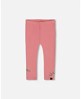 Deux par Little Girls Super Soft Brushed Rib Leggings Light Pink - Toddler|Child