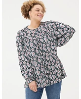 FatFace Plus Jodie Wild Floral Tunic