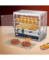 Yescom WeChef 800W 3-Shelf Commercial Food Warmer Large Capacity Catering Display Case