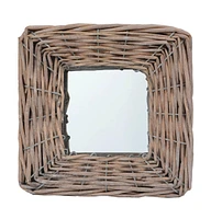 vidaXL Mirrors 3 pcs 5.9"x5.9" Wicker