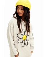 Desigual Girls Girls's Smiley Originals sweater dress