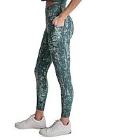 Dkny Sport Women's High-Rise Printed 7/8 Leggings