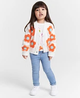 Epic Threads Toddler Girls Groovy Floral Cardigan, Created for Macy's