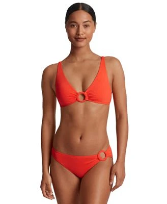 Lauren Ralph Lauren Womens Macrame O Ring Bikini Top Bottoms