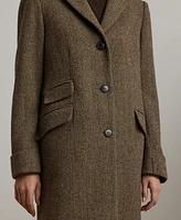 Lauren Ralph Petite Notched-Collar Walker Coat