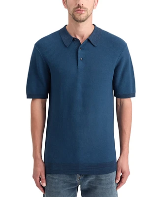 Scotch & Soda Men's Structured Knit Polo Shirt