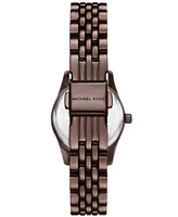 Michael Kors Women's Lexington Three-Hand Chocolate Stainless Steel Watch 26mm