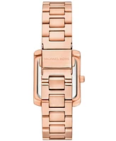 Michael Kors Women's Emery Three-Hand Rose Gold-Tone Stainless Steel Watch, Earrings, and Bracelet Gift Set 27mm