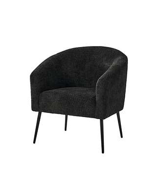 Hulala Home Alban Modern Boucle Armchair with Metal Legs