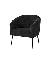 Hal Modern Boucle Armchair with Metal Leg