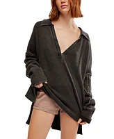 Free People Women's Travis Oversized Thermal Top