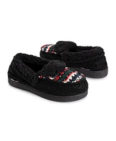 Muk Luks Women's Anais Moccasin Slippers, Oatmeal Birdseye, XLarge