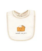 Touched by Nature Unisex Baby Organic Cotton Bibs, Fall Food, One Size