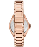 Michael Kors Women's Kacie Three-Hand Rose Gold-Tone Stainless Steel Watch 39mm