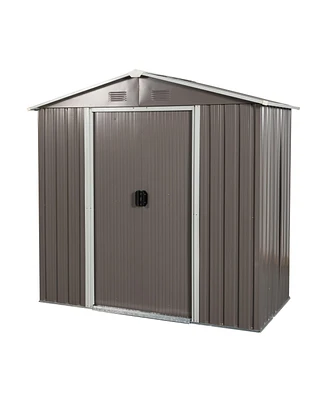 Mondawe 6ft x 4ft Outdoor Metal Storage Shed