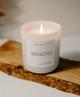 Sweet Water Decor Weekend Soy Candle - Tan Matte Jar - 15 oz