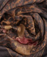 Lauren Ralph Lauren Floral Leopard Square Scarf