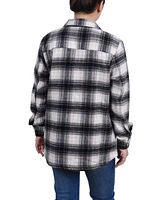 Ny Collection Long Sleeve Twill Shirt jacket