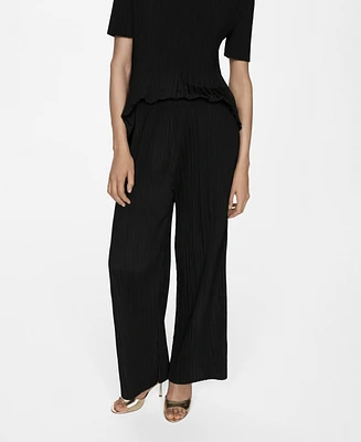 Mango Women's Fluid Pleated Trousers