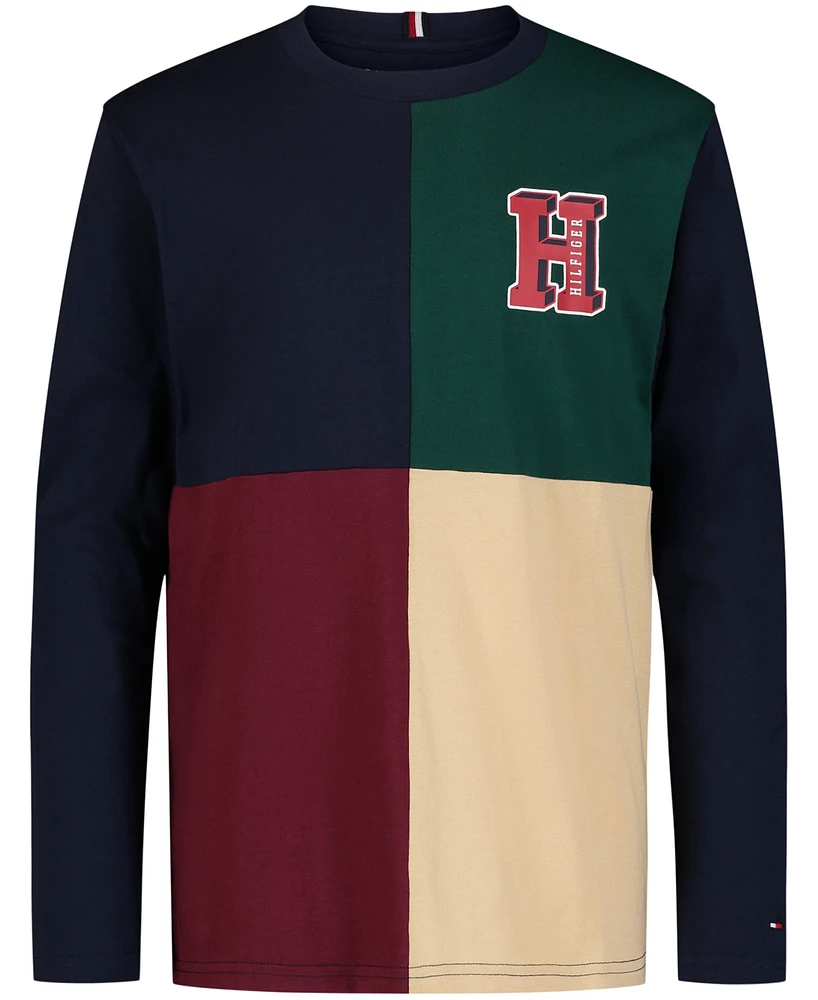 Tommy Hilfiger Big Boys Quad Pcd Long Sleeve Tee