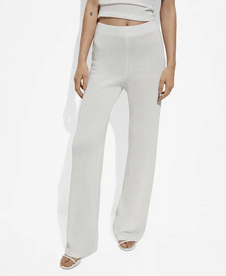 Mango Women's Straight Knitted Pants