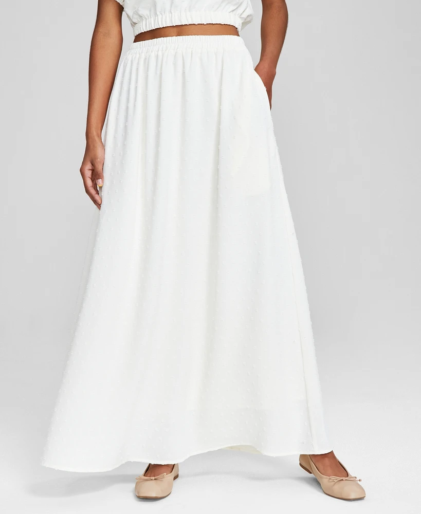 And Now This Women's Clip-Dot Pull-On Maxi Skirt, Created for Macy's