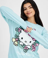 Love Tribe Juniors' Hello Kitty Holiday Graphic Sweatshirt