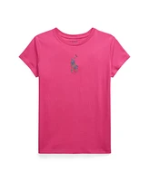 Polo Ralph Lauren Big Girls Floral Pony Cotton Jersey Tee