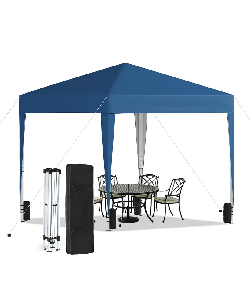 Givimo 10 x 10ft Pop Up Canopy Outdoor Durable Portable Folding Instant Canopy with 4 Sandbag & Carrying Bag