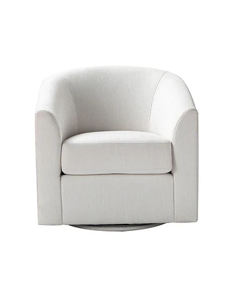 Hulala Home Contemporary Sanches Wooden Upholstery Barrel Chair Built-in Pocket Spring