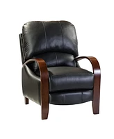 Hulala Home Alex Genuine Leather Manual Recliner