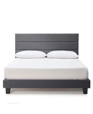 Clara Clark Horizontal Channel Upholstered Platform Bed