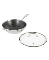 Kenmore Elite Luke Triply Hybrid Stainless Steel Wok W/Lid