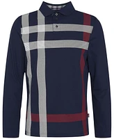 Barbour Men's Blaine Tailored-Fit Tartan Long-Sleeve Polo Shirt