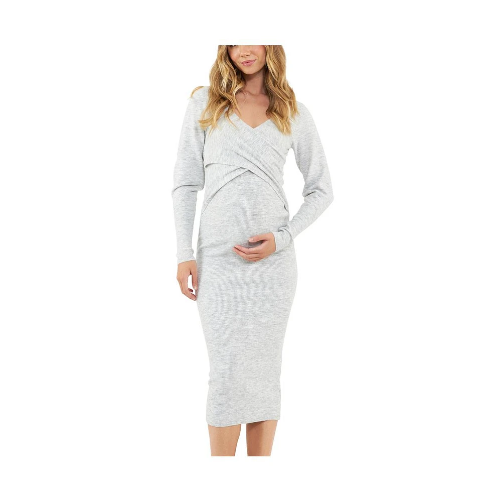 Ripe Maternity Heidi Nursing Knit Dress