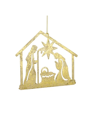 Slickblue Metal Holy Family Cut Out Ornament (Set of 12)