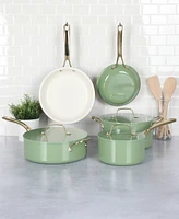 Martha Stewart Collection Premium Ceramic Nonstick Aluminum 10-Pc. Cookware Set, Created for Macy's